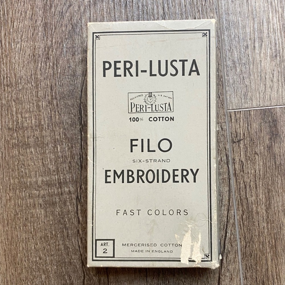 Vintage Peri-Lusta Filo Six-Strand Embroidery Floss 487 Light Blue England Lot